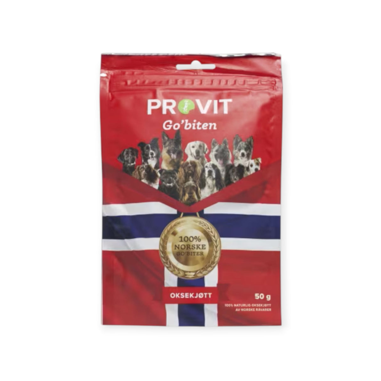 Provit Go’biten – Frysetørket oksekjøtt 50g