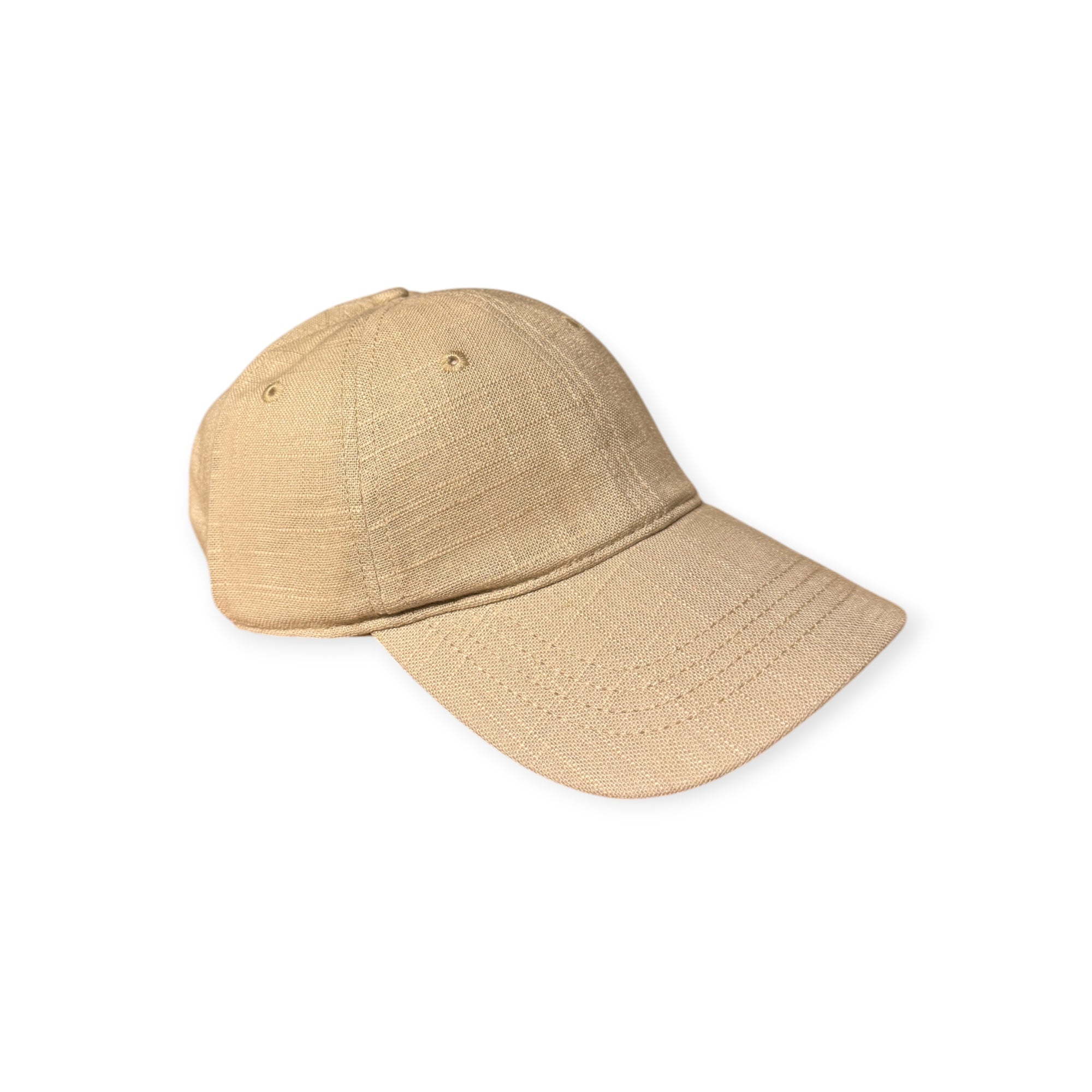 Beige lin Caps