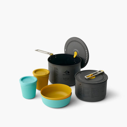 SEA TO SUMMIT FRONTIER UL TWO POT COOK SET [2P] [6 PIECE]