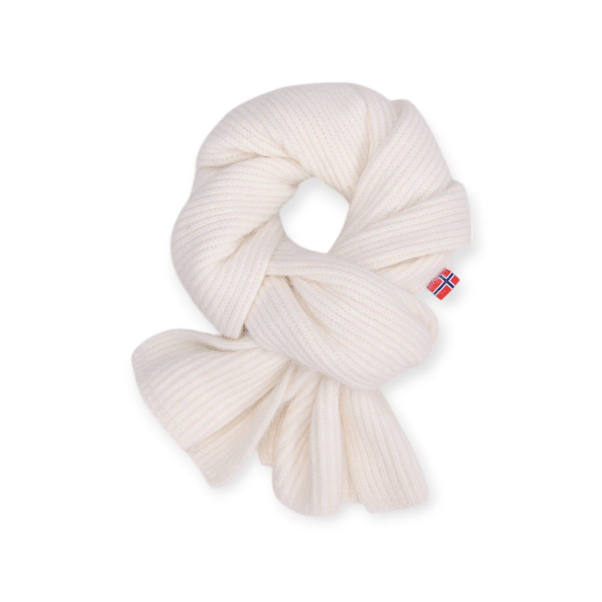 Ribbed Scarf - White
