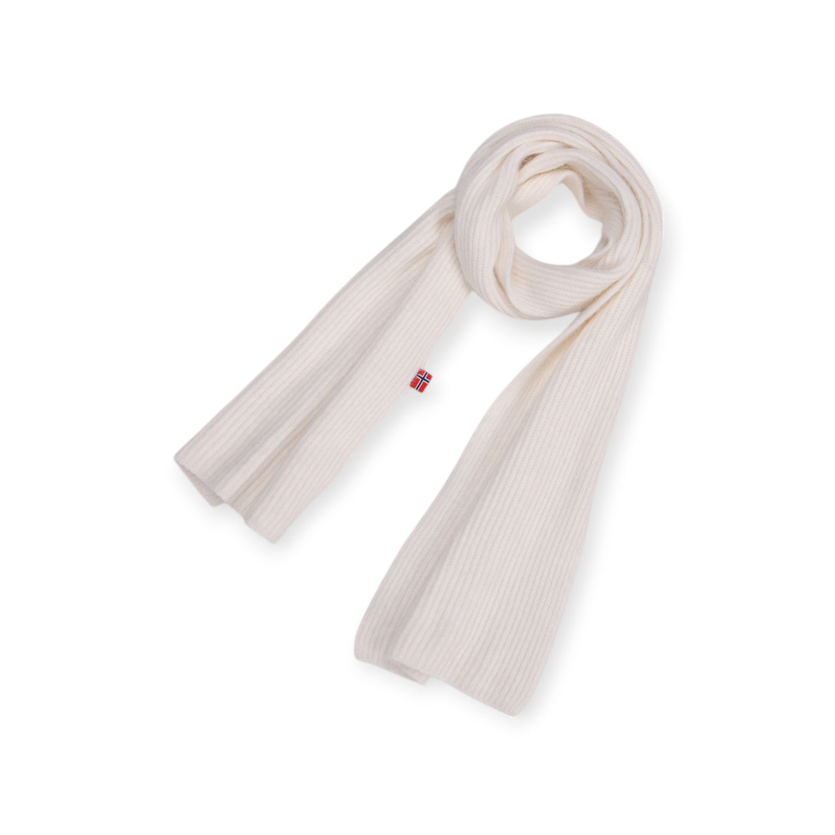 Ribbed Scarf - White