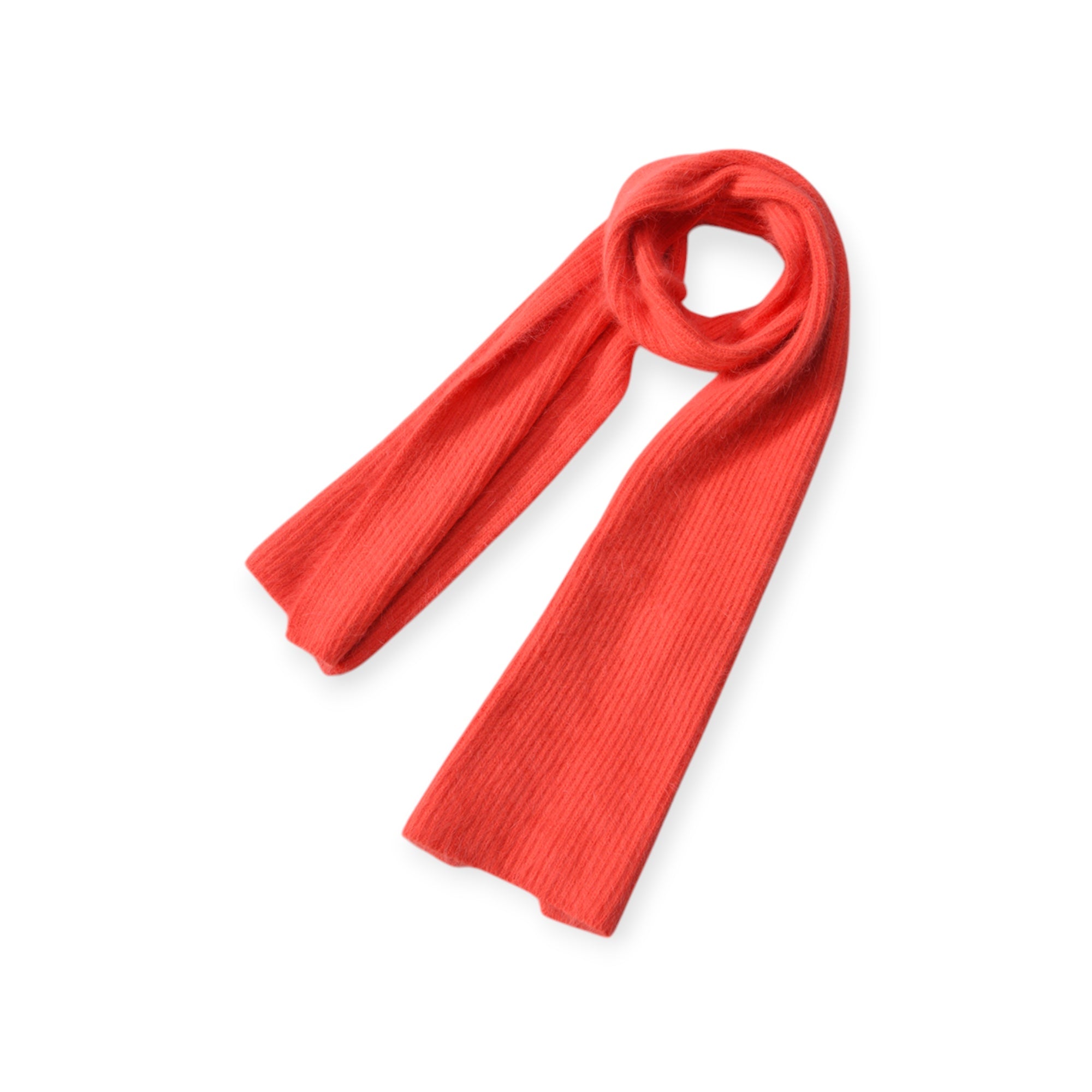 Ribbed Scarf - Coral