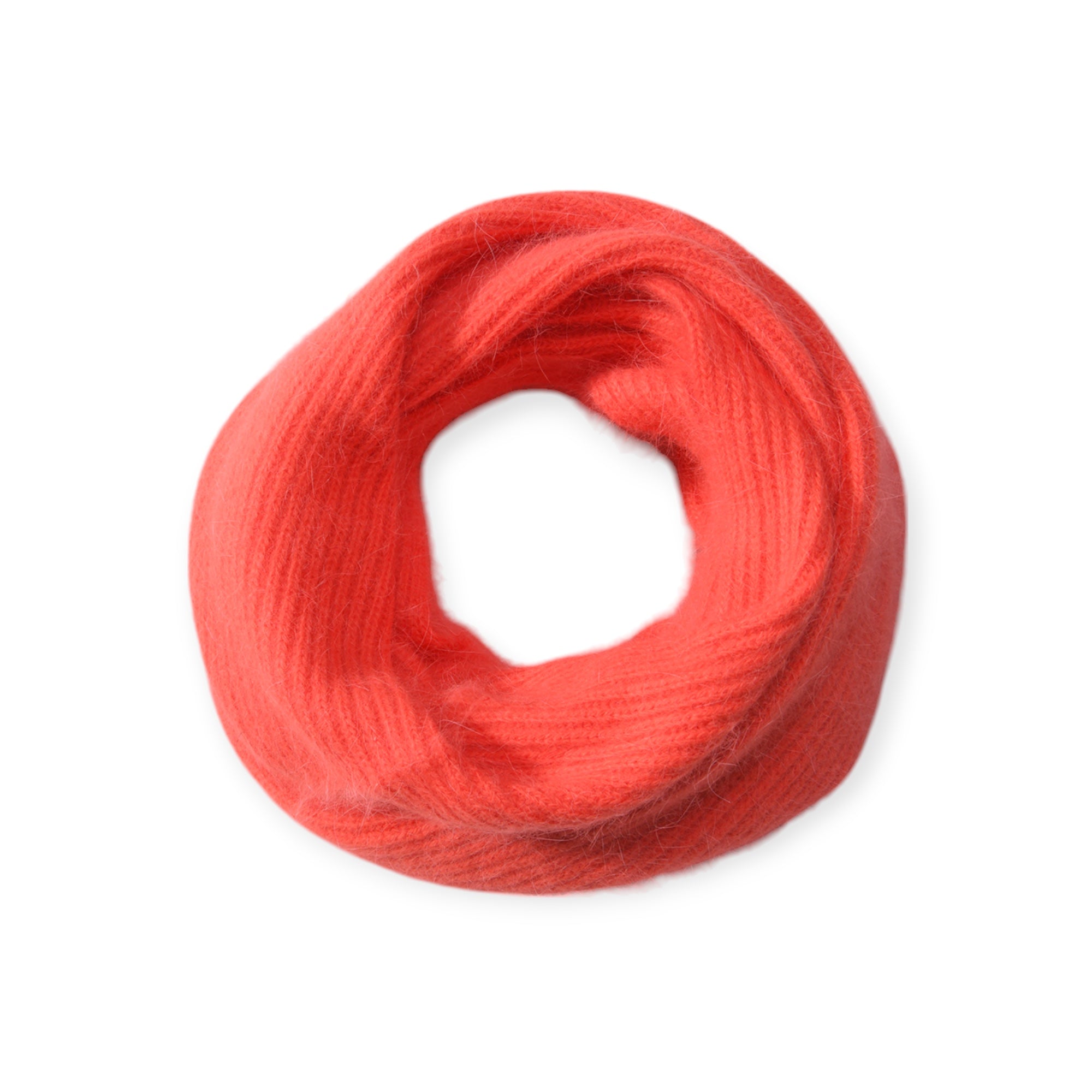 Ribbed Scarf - Coral