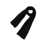 Ribbed Scarf - Black