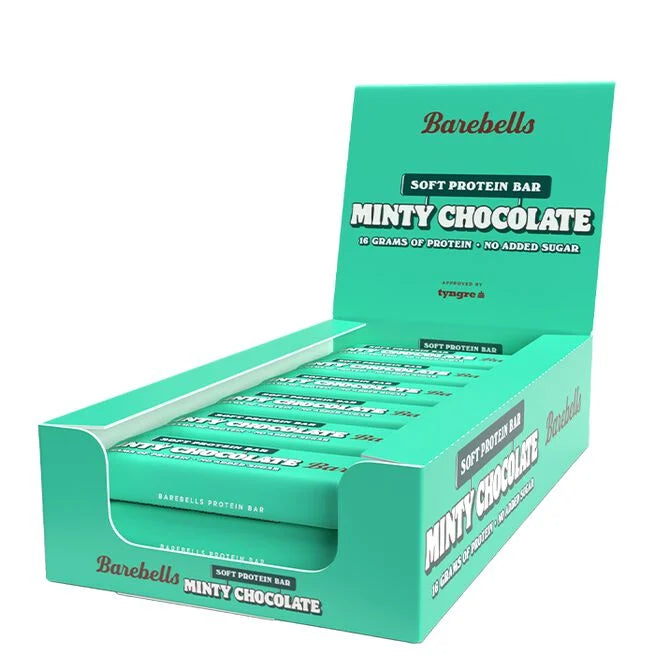 12 x Barebells Proteinbar 55 g Soft Minty Chocolate