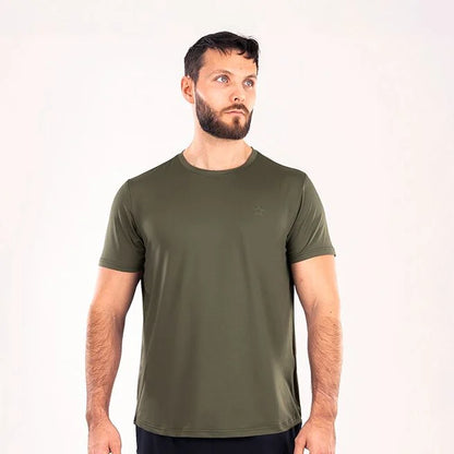 Star Mesh T-shirt Moss Green