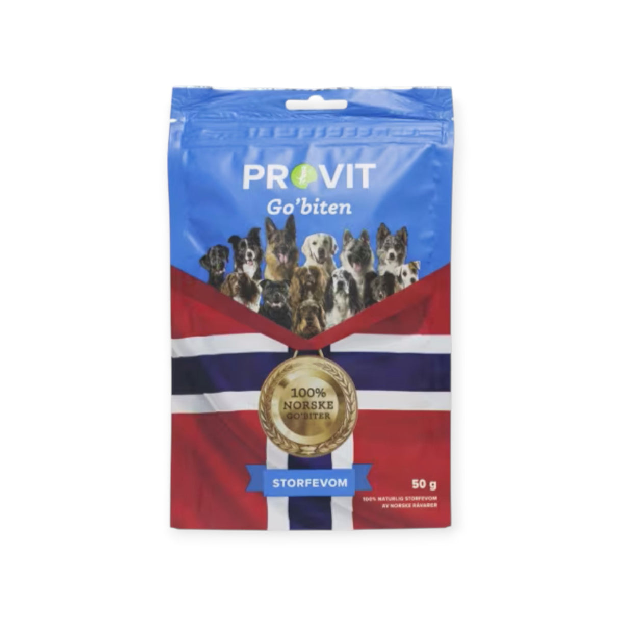 Provit Go’biten – Frysetørket vom/innmat 50g