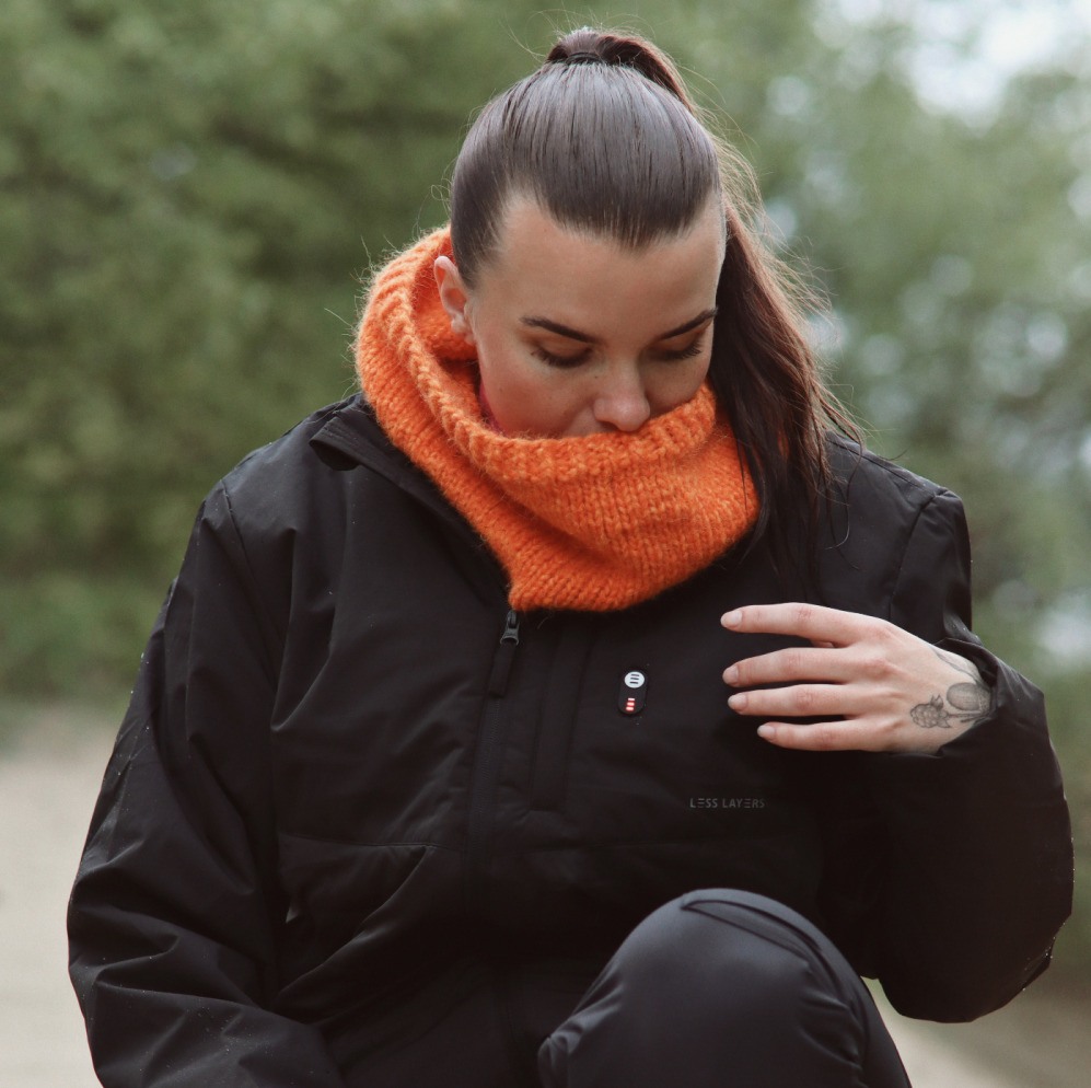 Less Layers Relax Fleece Varmejakke Dame Beige