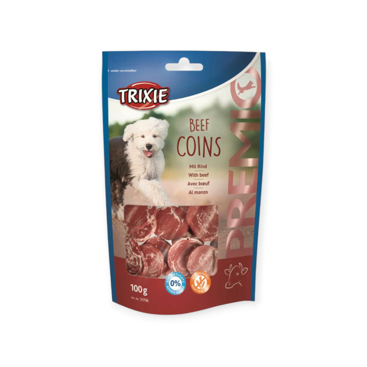 Beef Coins Light 100g – Sunn snacks til hund