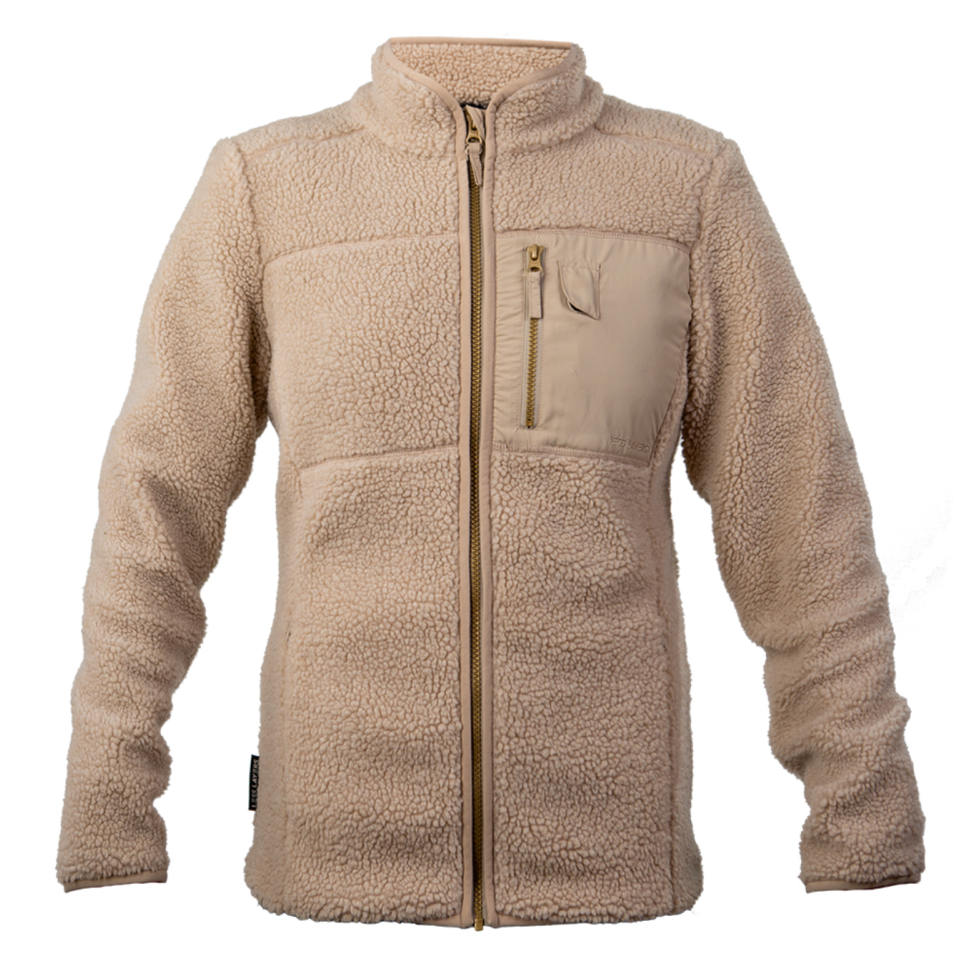 Less Layers Relax Fleece Varmejakke Dame Beige