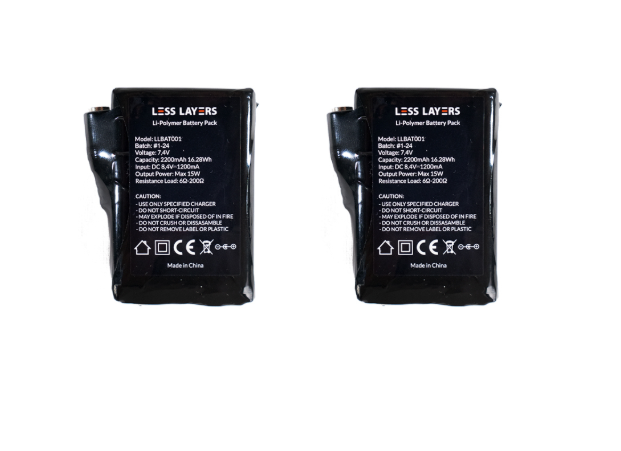 Ekstra batteri til votter og hansker (2stk/pk)