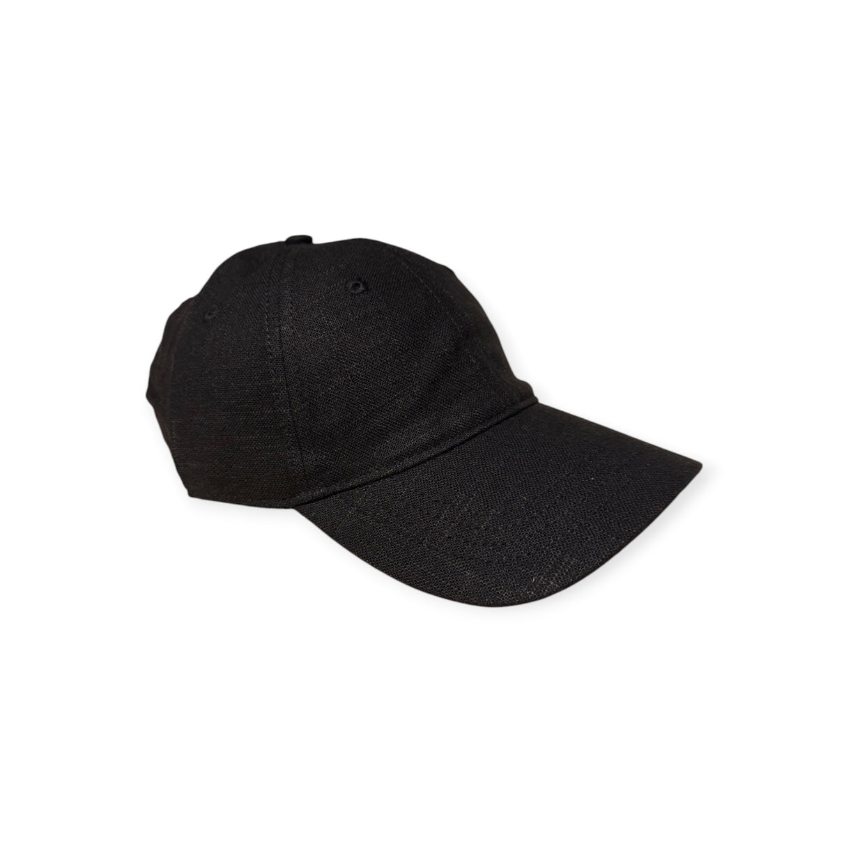 Black Linen Caps